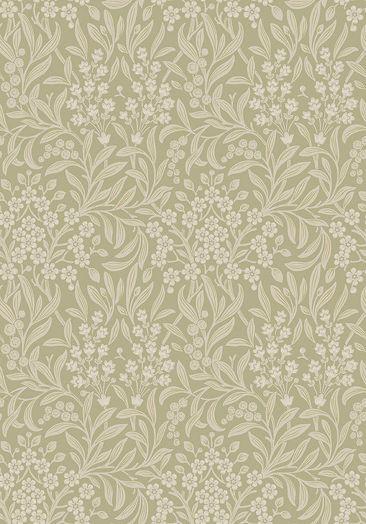 Papier peint Borastapeter - Kryddhyllan 4184 - Vert Beige