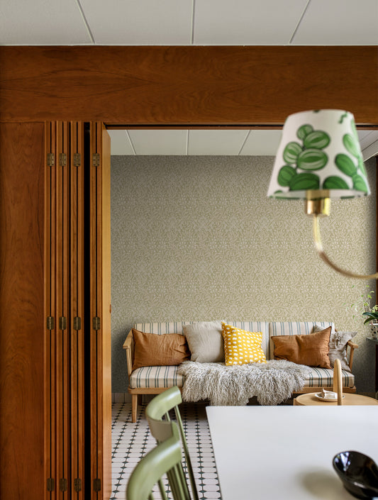 Papier peint Borastapeter - Kryddhyllan 4184 - Vert Beige