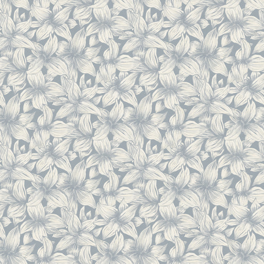 Summer Gray Wallpaper - Folia - Winter Blue