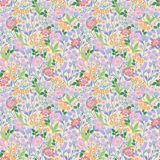 Papier peint gris d'été - Lola, Petit - Lilas
