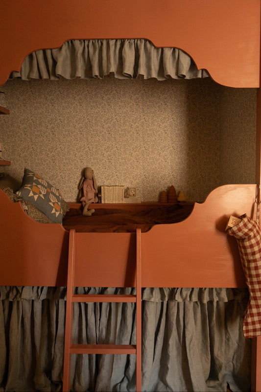 Summer Gray Wallpaper - Junia - Winter Blue