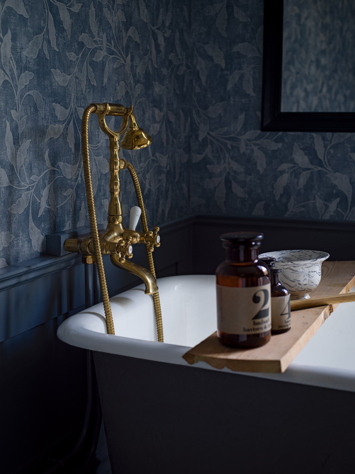 Papier peint Borastapeter - Rosewood night - Bleu (SOLDES)