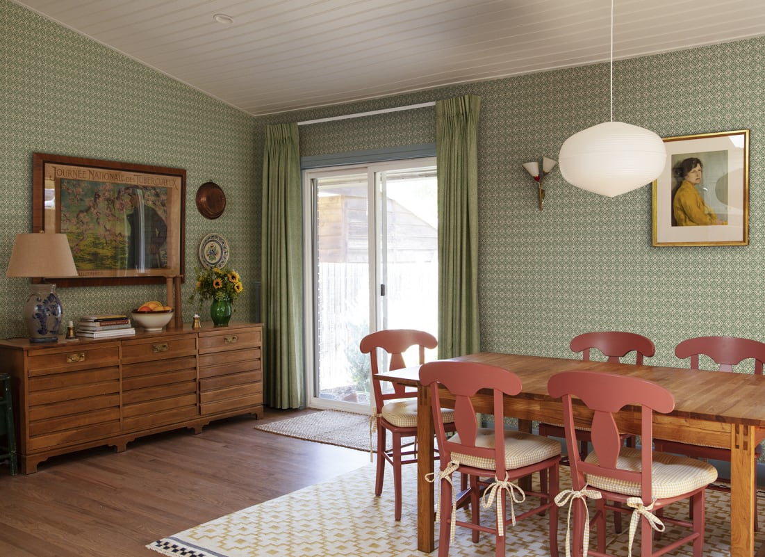 Papier peint Sandberg - Lyckan, Émeraude - S10153