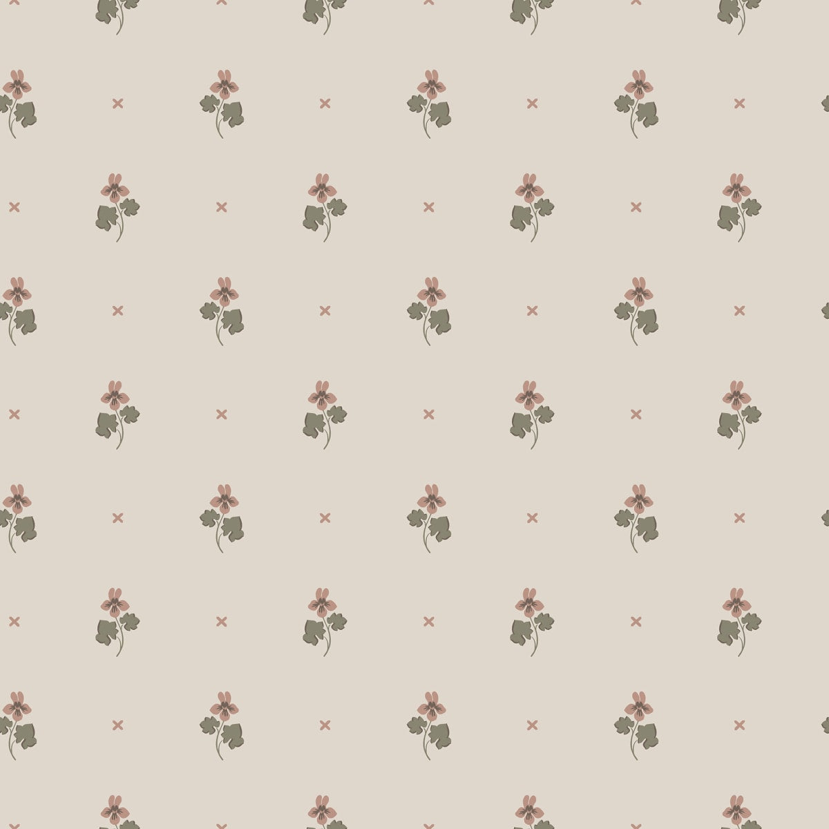Sandberg Wallpaper - Mimi Blush