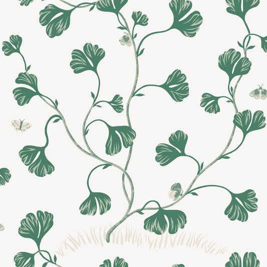 Sandberg Wallpaper - Ebba, Green - S10617