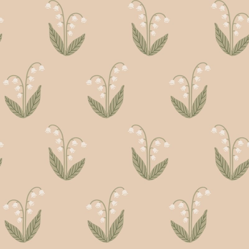 Papier peint Sandberg - Lilly, Terracotta - S10635