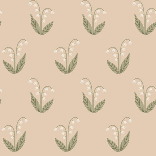 Sandberg Wallpaper - Lilly, Terracotta - S10635