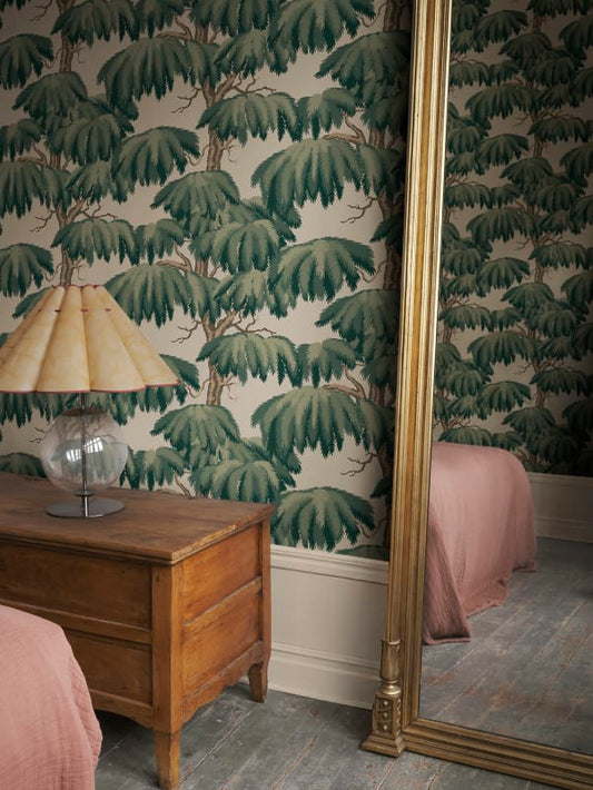 Sandberg Wallpaper - Alba, Emerald - S10662