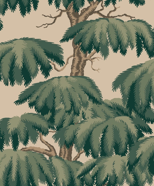 Sandberg Wallpaper - Alba, Emerald - S10662