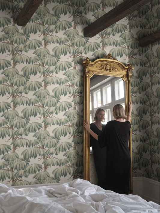 Sandberg Wallpaper - Alba, Green - S10664