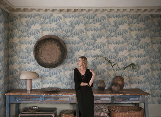 Sandberg Wallpaper - Alba, Light Blue - S10665