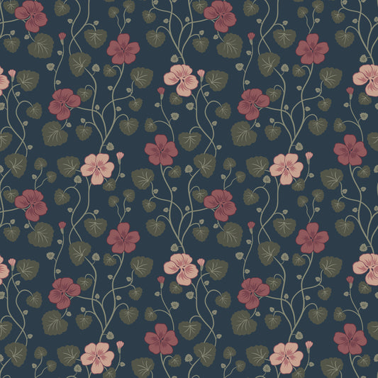 Papier peint Summer Gray - Hallie - Minuit