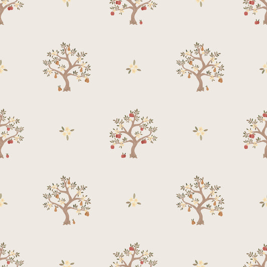 Papier peint gris d'été - Annika - Sable