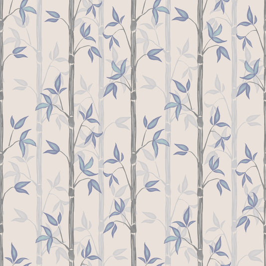 Papier peint gris d'été - Bambou - Hiver