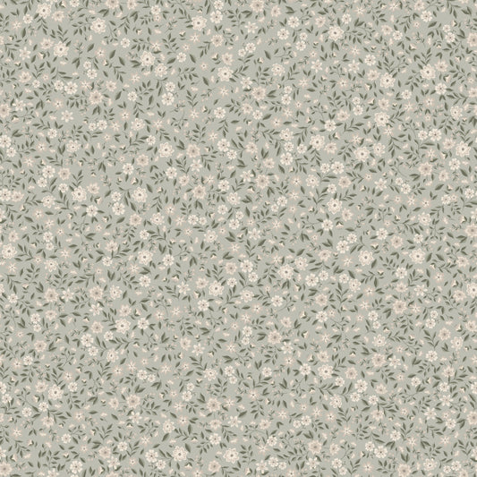 Papier peint gris d'été - Freja - Prairie