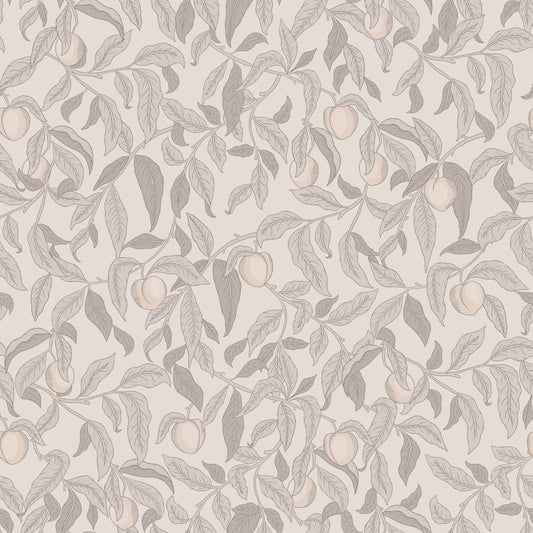 Papier peint gris d'été - Lena - Cendré (VENTE)