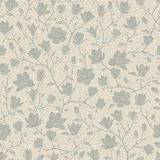 Summer Gray Wallpaper - Noah - Soft Blue