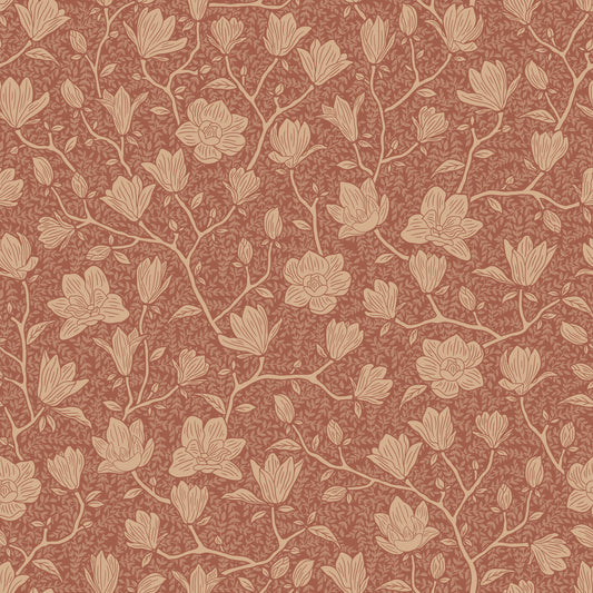 Summer Gray Wallpaper - Noah - Terracotta