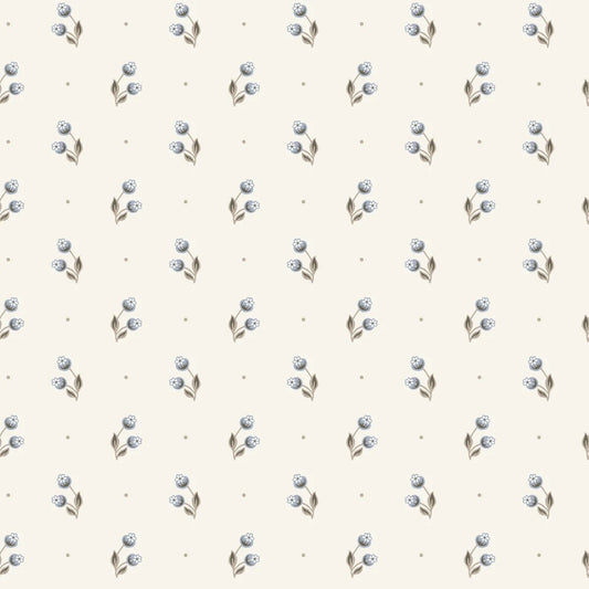 Papier peint Sandberg - Siv - Bleu brumeux