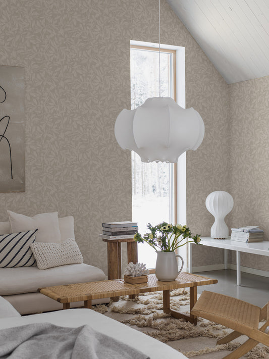 Borastapeter Wallpaper - Skogsparken - Beige