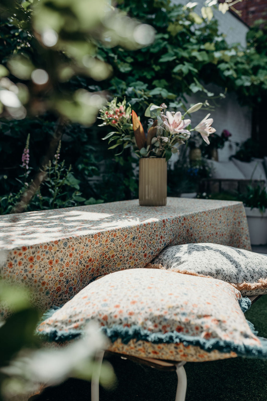 Nappe en lin - Summer Gray - Freja Confetti