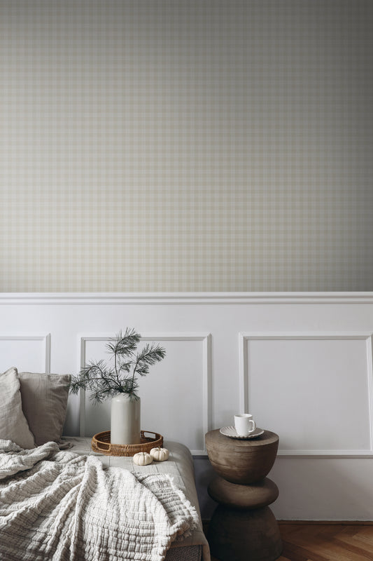 Wallpaper Checks - Kontroller - Beige