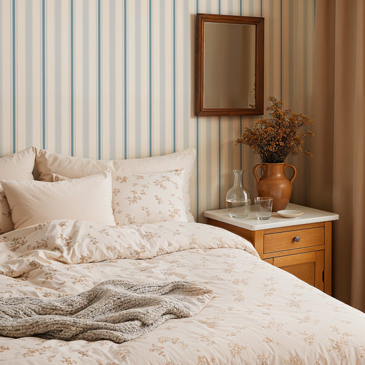 Papier peint rayures - Pompy - Ciel