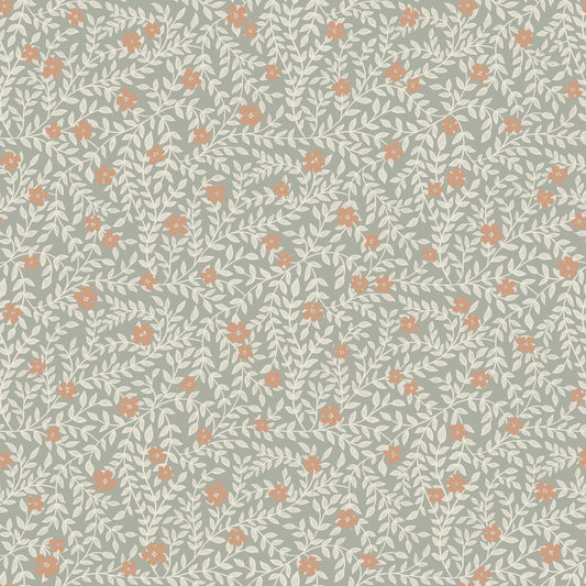Summer Gray Wallpaper - Lief - Misty Blue