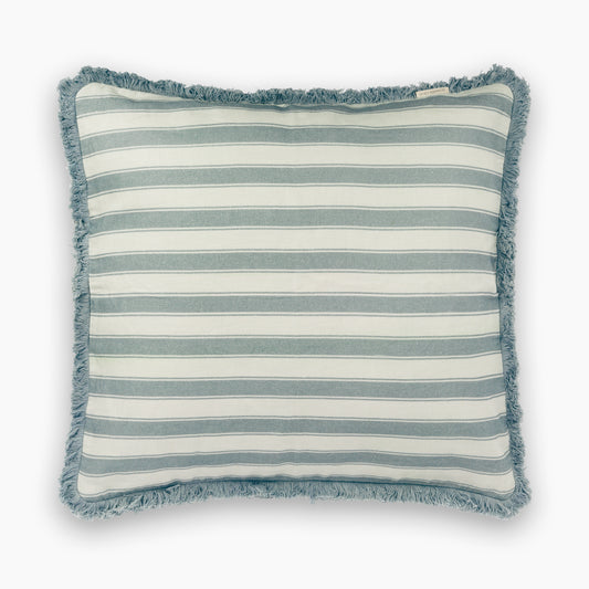 Linen Cushion Cover - Summer Gray - Stripes