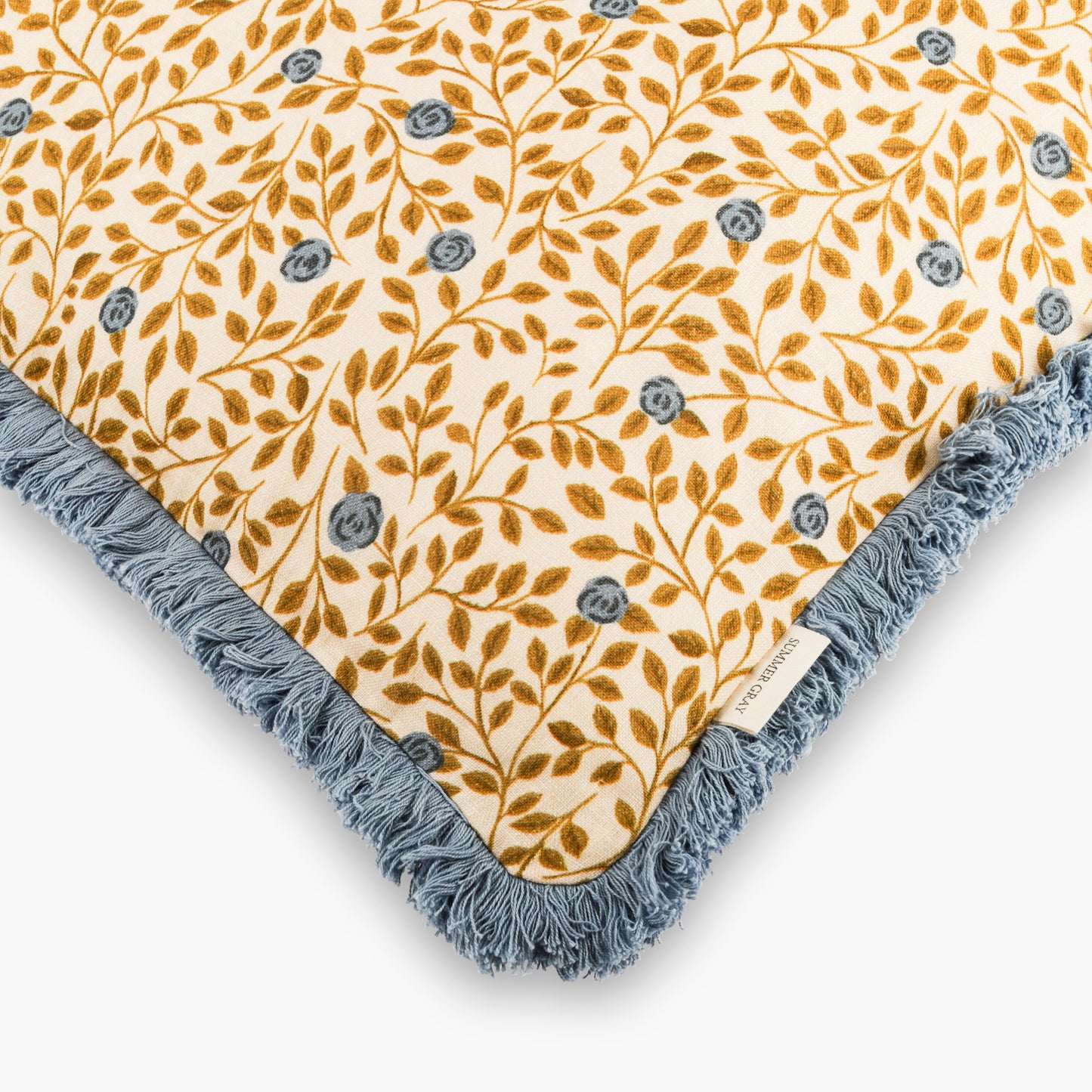 Housse de coussin en lin - Summer Gray - Climbing Rose
