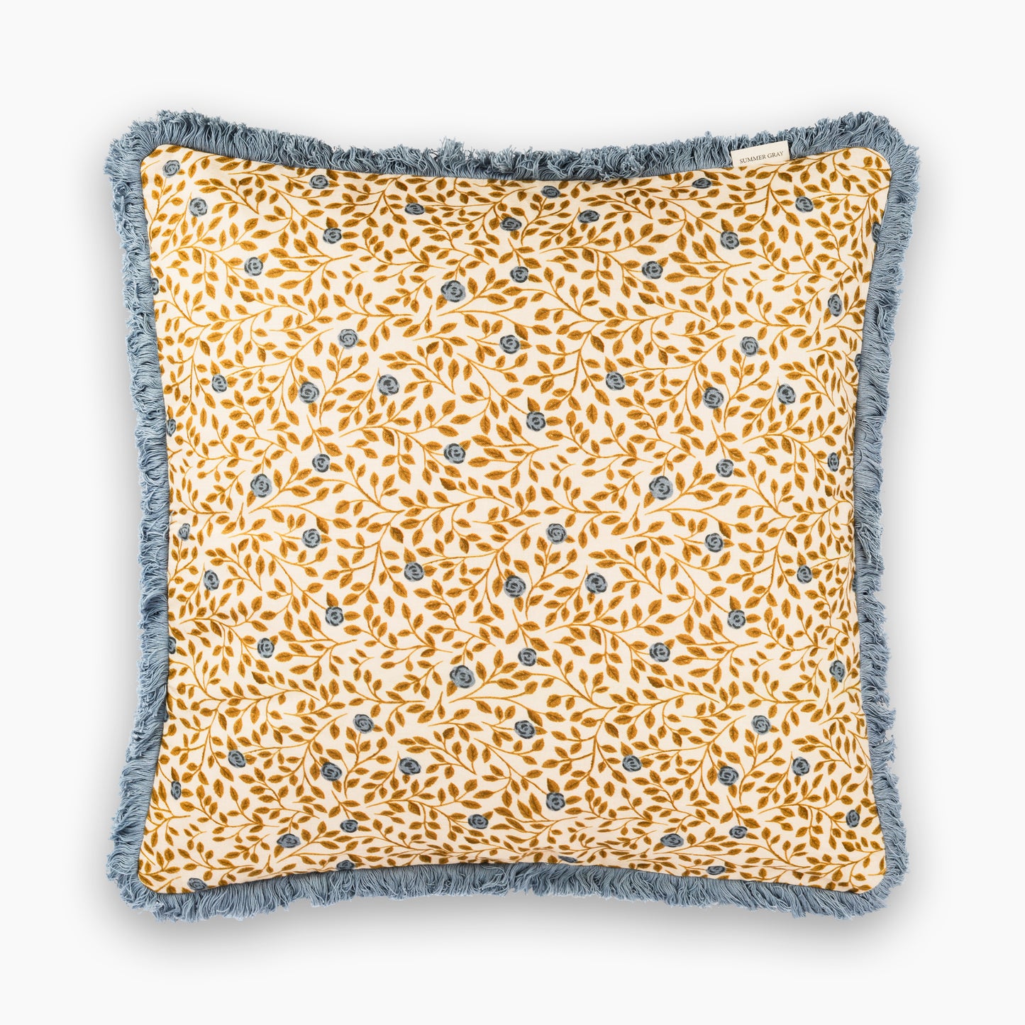 Housse de coussin en lin - Summer Gray - Climbing Rose
