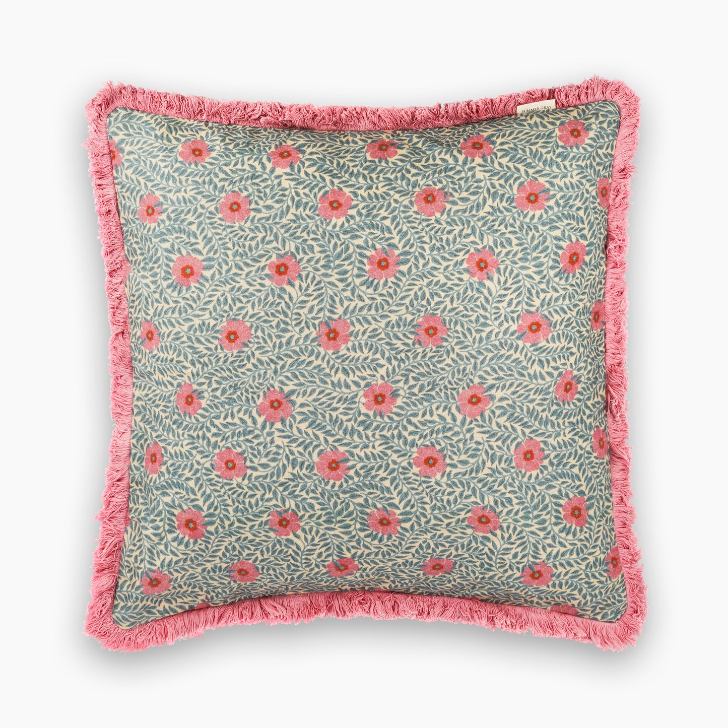 Housse de coussin en lin - Gris d'été - Kicki Rose