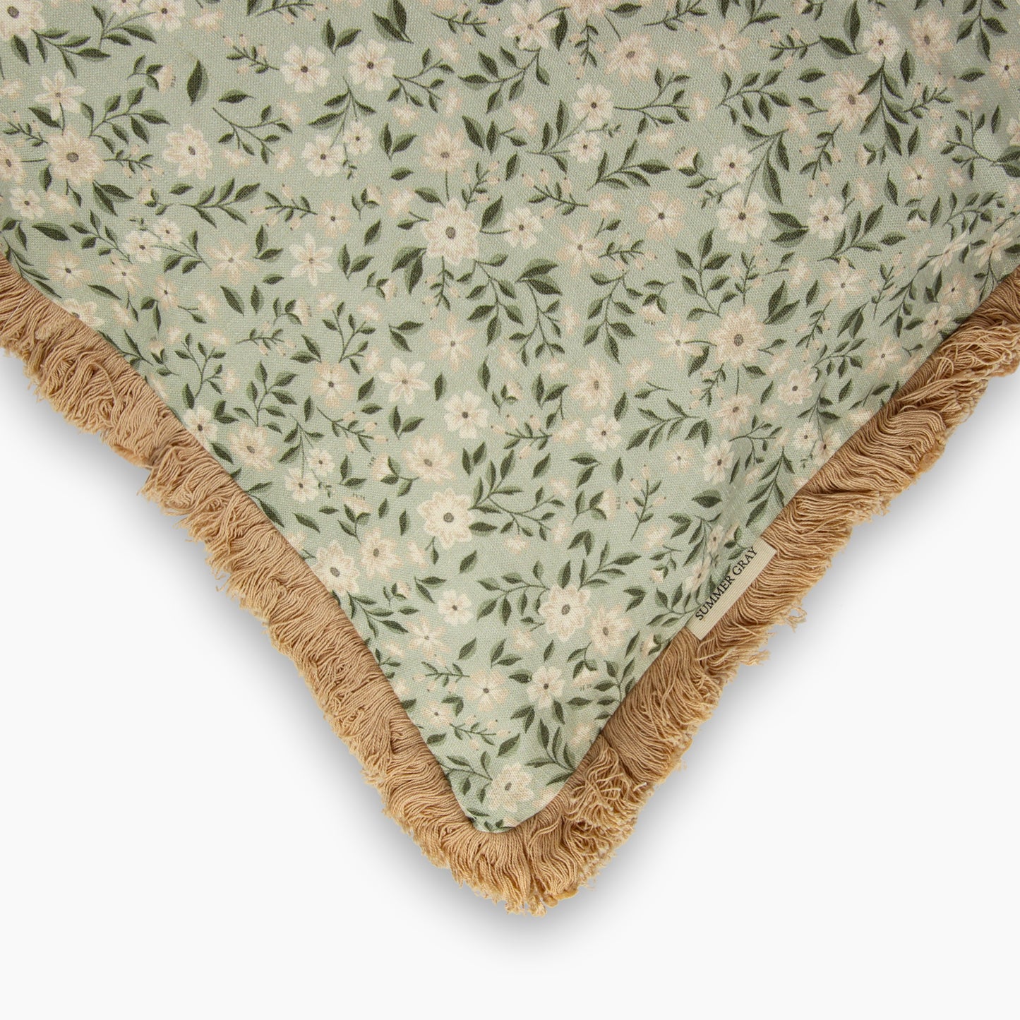 Housse de coussin en lin - Gris d'été - Freja Meadow