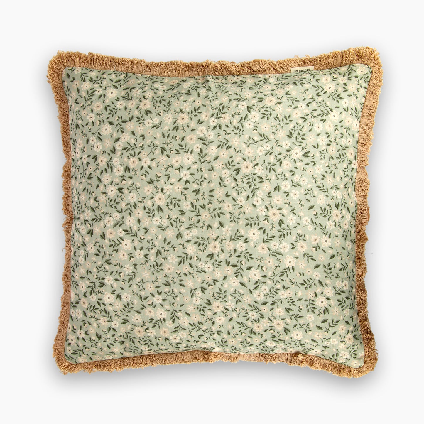 Housse de coussin en lin - Gris d'été - Freja Meadow