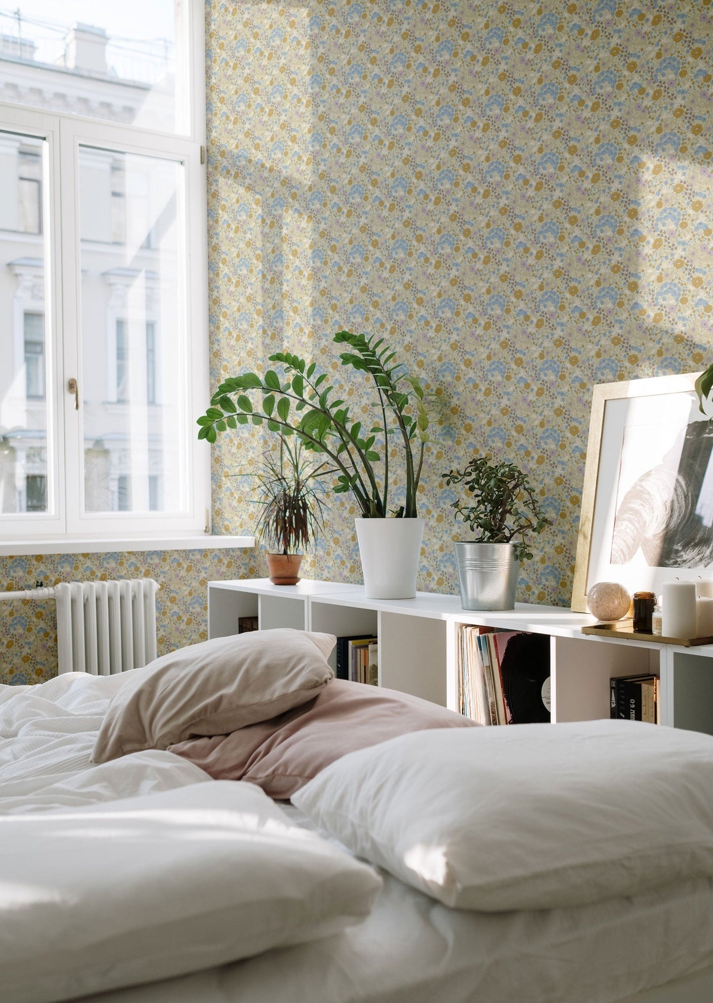 Papier peint Summer Gray - Doris - Lilac & Mustard (VENTES)