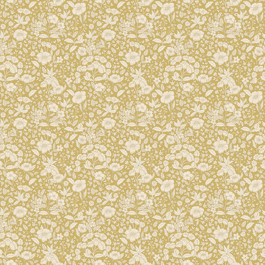 Peel & Stick Wallpaper - Doris - Mustard
