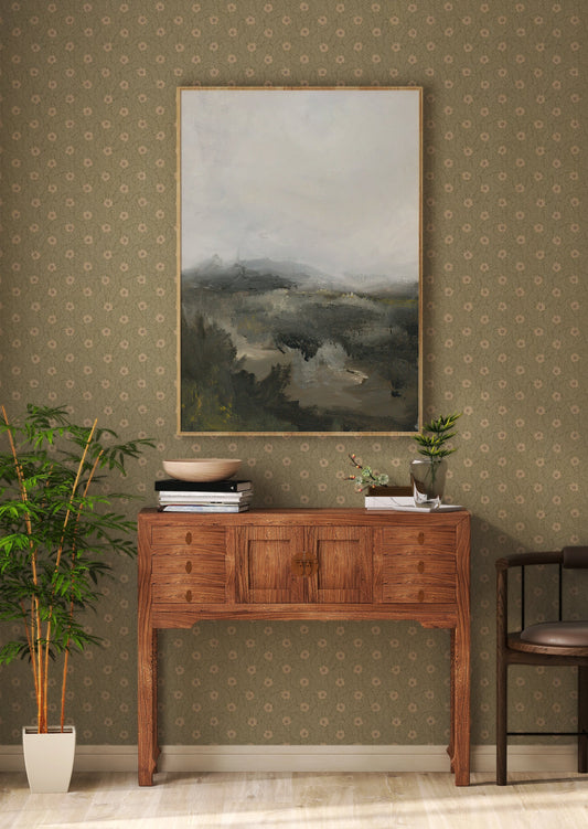 Summer Gray Wallpaper - Kicki - Soft lilac