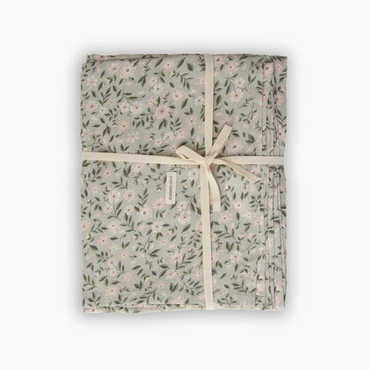 Linen Table Cloth - Summer Gray - Freja Meadow