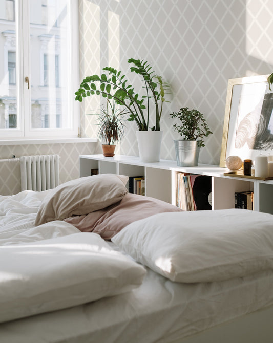 Summer Gray Wallpaper - Trellis - Grey