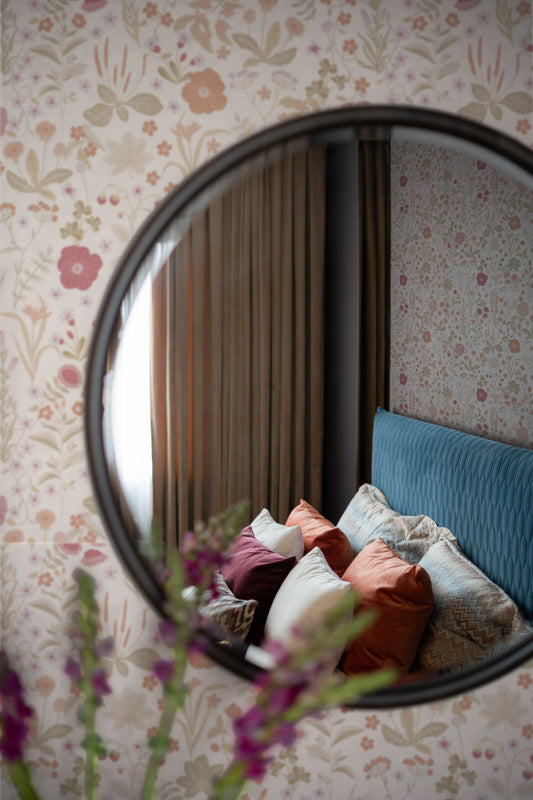 Papier peint Summer Gray - Blomstre - Rose doux