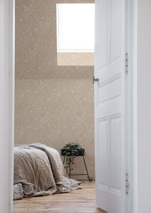 Papier peint Summer Gray - Août - Rose