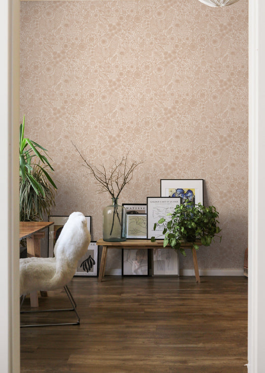 Summer Gray Wallpaper - August - Mocha