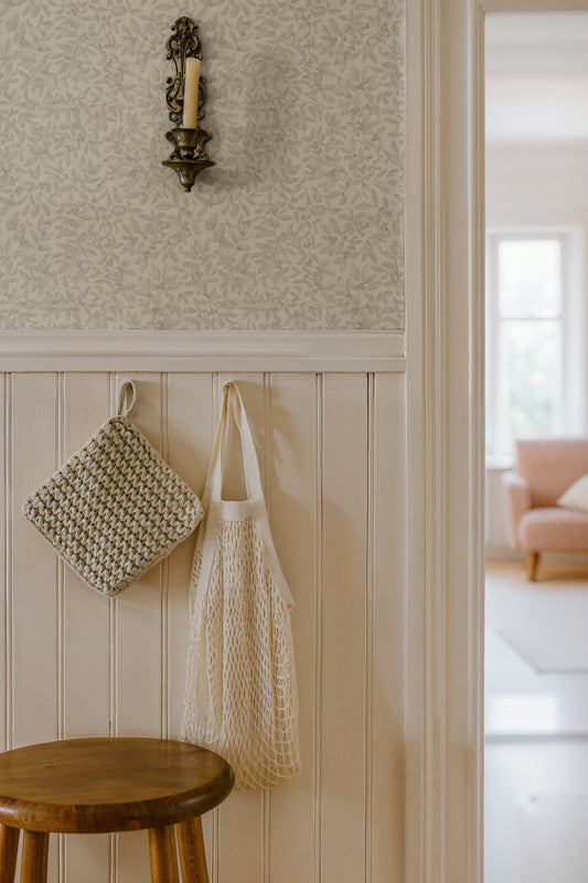 Summer Gray Wallpaper - Junia - Soft Sand