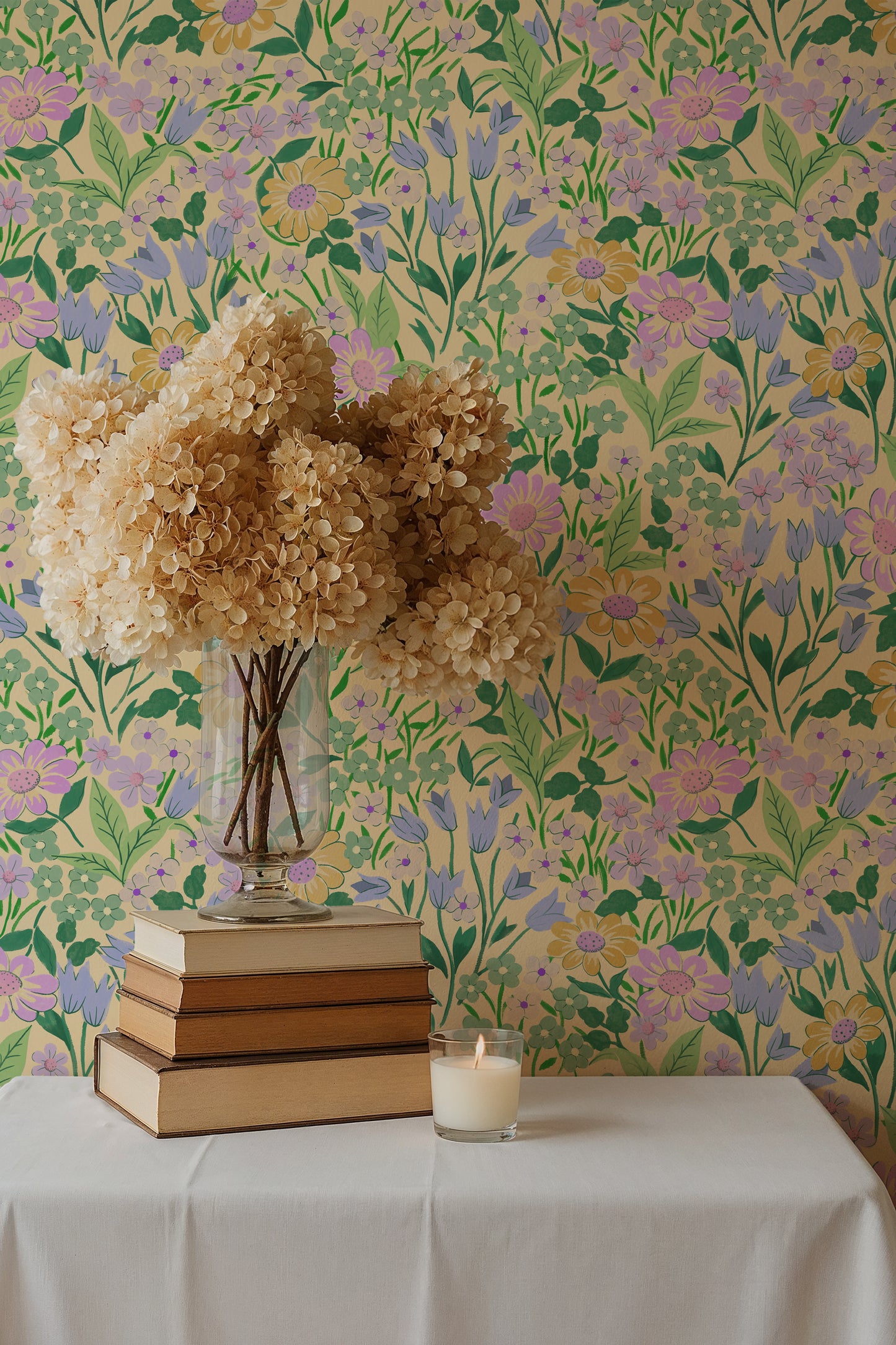 Papier peint Summer Gray - Lola - Citron