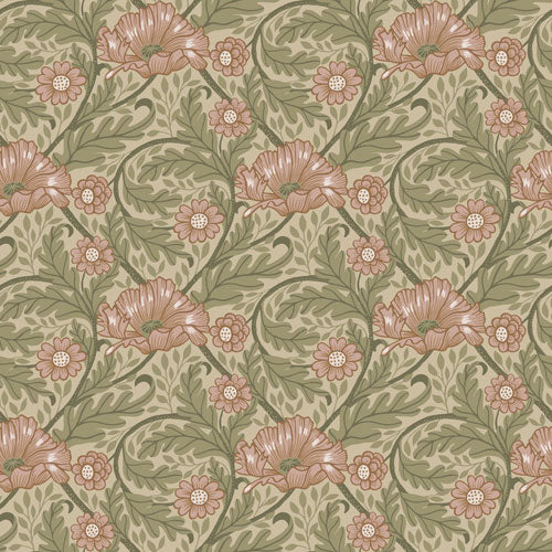 Papier peint Midbec - Esther Garden - Vert, Rose et Beige
