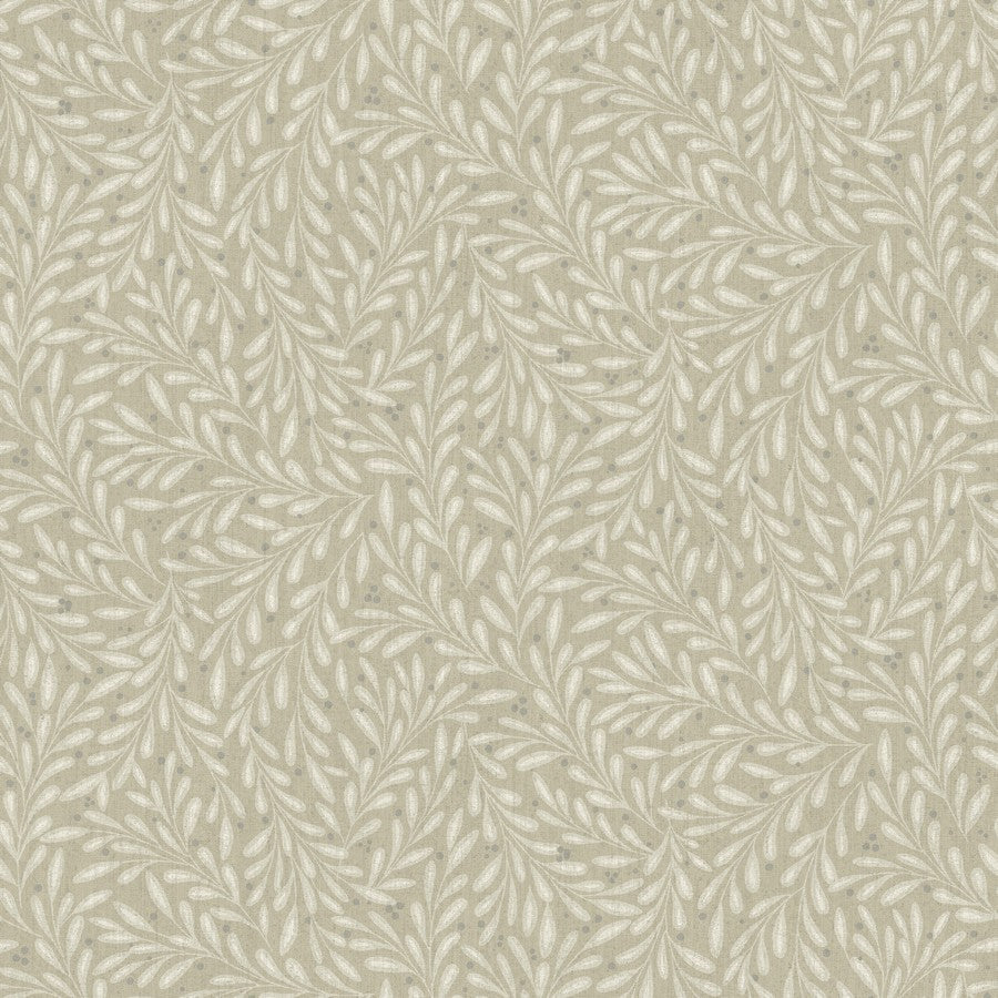 Midbec wallpaper - Small Leaf - Beige