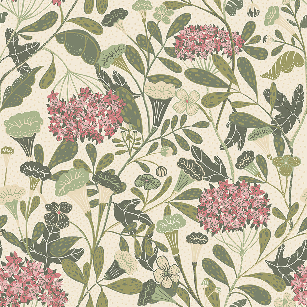 Papier peint Midbec - Hybbe - Rose