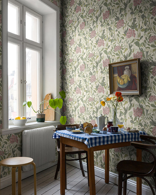 Papier peint Midbec - Hybbe - Rose