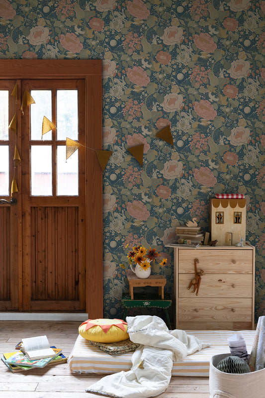 Papier peint Midbec - Växa - Bleu