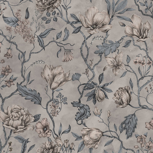 Sandberg Wallpaper - Belinda Misty Blue (Mural)